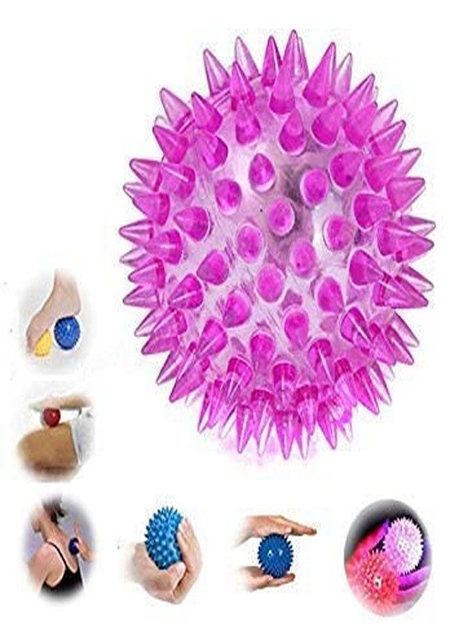 بوكسو قطعتان من كرات مطاطية مدببة بإضاءة LED للأطفال (متعددة الألوان) - Image 4